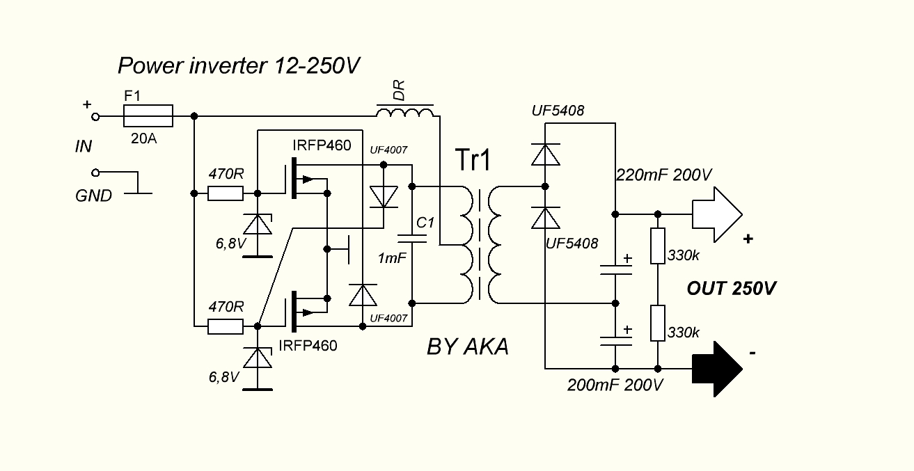 Где найти преобразователь. Схема преобразователя напряжения с 12 на 220 вольт на транзисторах.